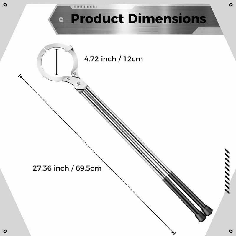 Generic Graphite Steel Tongs - Furnace Crucible Pliers 27 Clamp Holder - Image 5