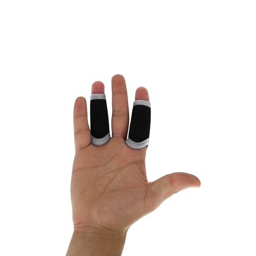 LIONTEK Single Finger Sleeve Pair Sports Compression Finger Sleeve for BJJ MMA Basketball Weight Lifting and More XSmall - Image 5