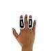 LIONTEK Single Finger Sleeve Pair Sports Compression Finger Sleeve for BJJ MMA Basketball Weight Lifting and More XSmall - Image 1