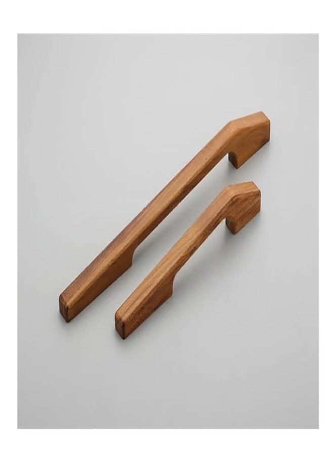 Fittingo Heavy Duty Teakwood Door Handles for Main Door, Cabinet, Wardrobe, Drawer | Wooden Pull Push Handle Set Antique Finish Hardware for Home & Office - Pack of 1 (12 INCH) - Image 1