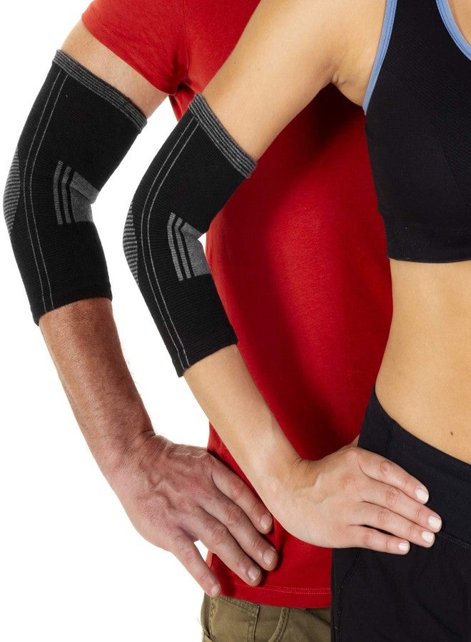 SocksLane Elbow Brace for Tennis Elbow, Tendonitis & Arthritis – Cotton Compression Elbow Sleeve for Elbow Pain, Sports, Gym & Recovery Support (Large1 pair) - Image 1