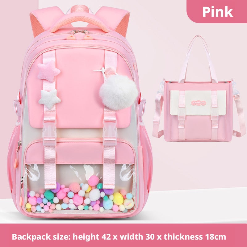 2025 Kids Backpack Set for Girls, Lightweight Nylon, Reflective - Image 5