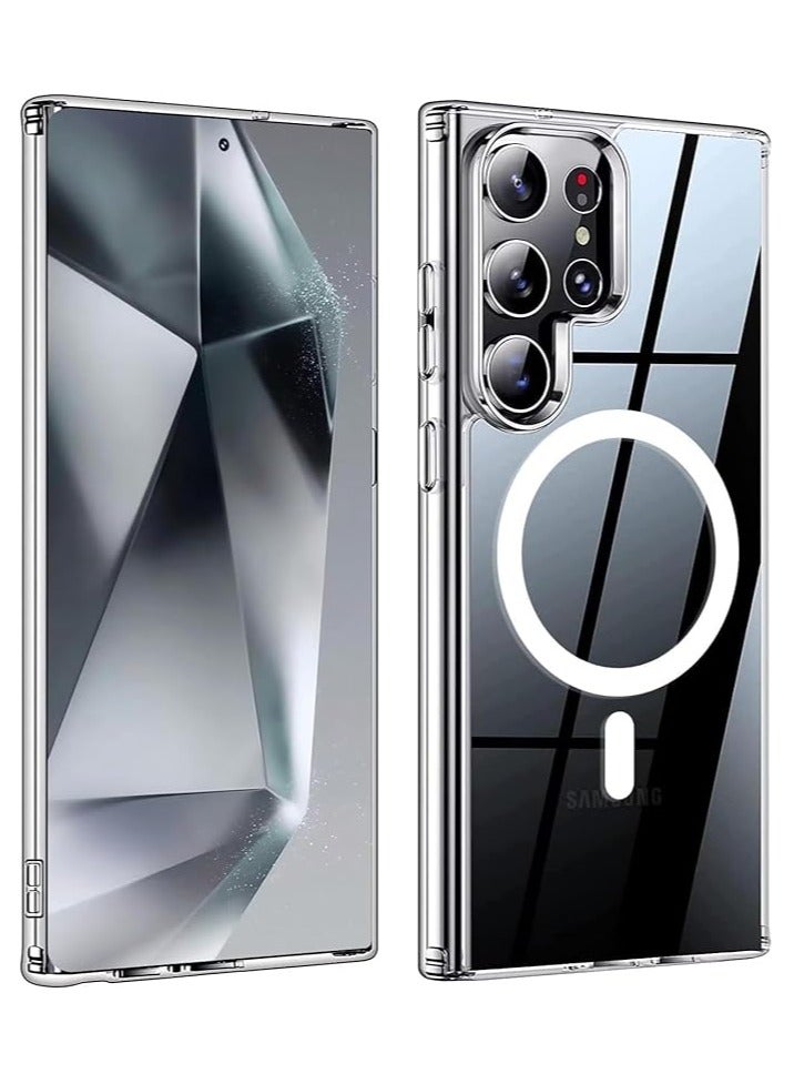 ويكسون جراب شفاف كريستالي لموبايل سامسونج جالاكسي S24 الترا مع حماية كاملة ضد الصفرار ,متوافق الشحن اللاسلكي موبايل ناعم مقاوم للصدمات من البولي يوريثين المقاوم للحرارة - Image 1