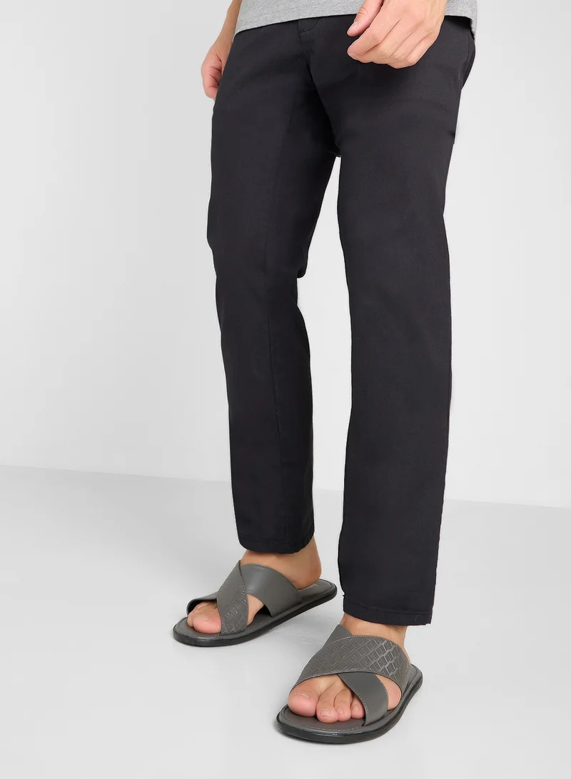 Robert Wood Cross Strap Sandals