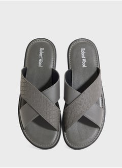 Robert Wood Cross Strap Sandals  - Image 4