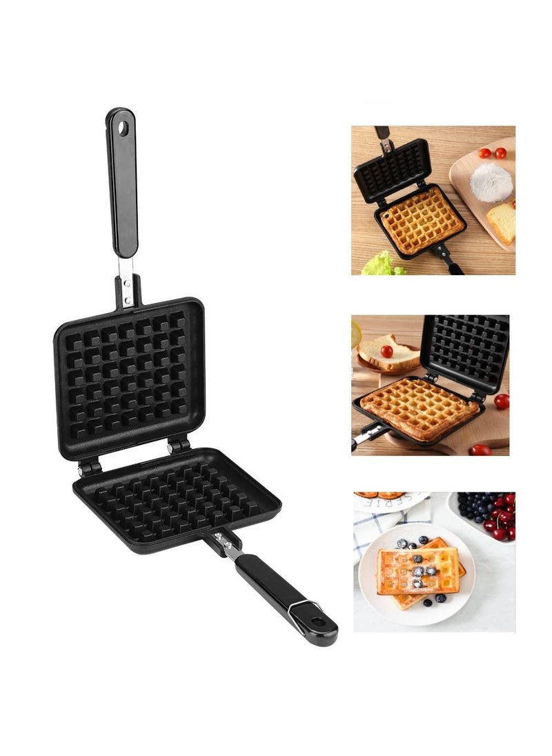 ELEVEN RINGS Eleven Rings Non Stick Heavy Quality Waffle Maker Machine With Comfortable Handle For Kitchen Gas Stove Modern Kitchen Tool  - Image 1