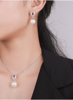 Al Aoyama Copper gold-plated inlaid simulation color treasure pearl simple pearl set  - Image 5