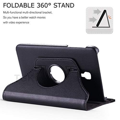 TGK Rotating Cover for Samsung Galaxy Tab A 10.5 inch 2018 (SM-T590/ T595/ T597) Black 360 Degree Smart Leather Case - Image 3