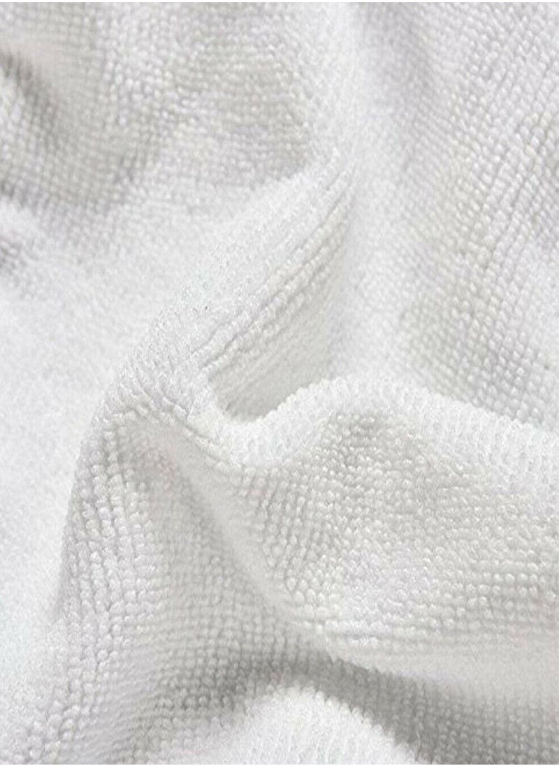 GGOOT - 2 Pcs H20 Mop Pads, Microfibre Mop Pads, Triangle Reusable Floor Replacement Pads Compatible With H20 X5 Cleaning Pads, White - Image 1