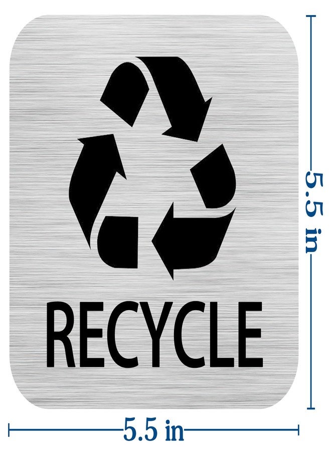 Bueake Recycle and Trash Magnets Sticker for Recycling Bins and Kitchen Cans, 2 Magnetic Sticker Adhesives for Garbage Containers, Outdoor Waste Bin - Image 2