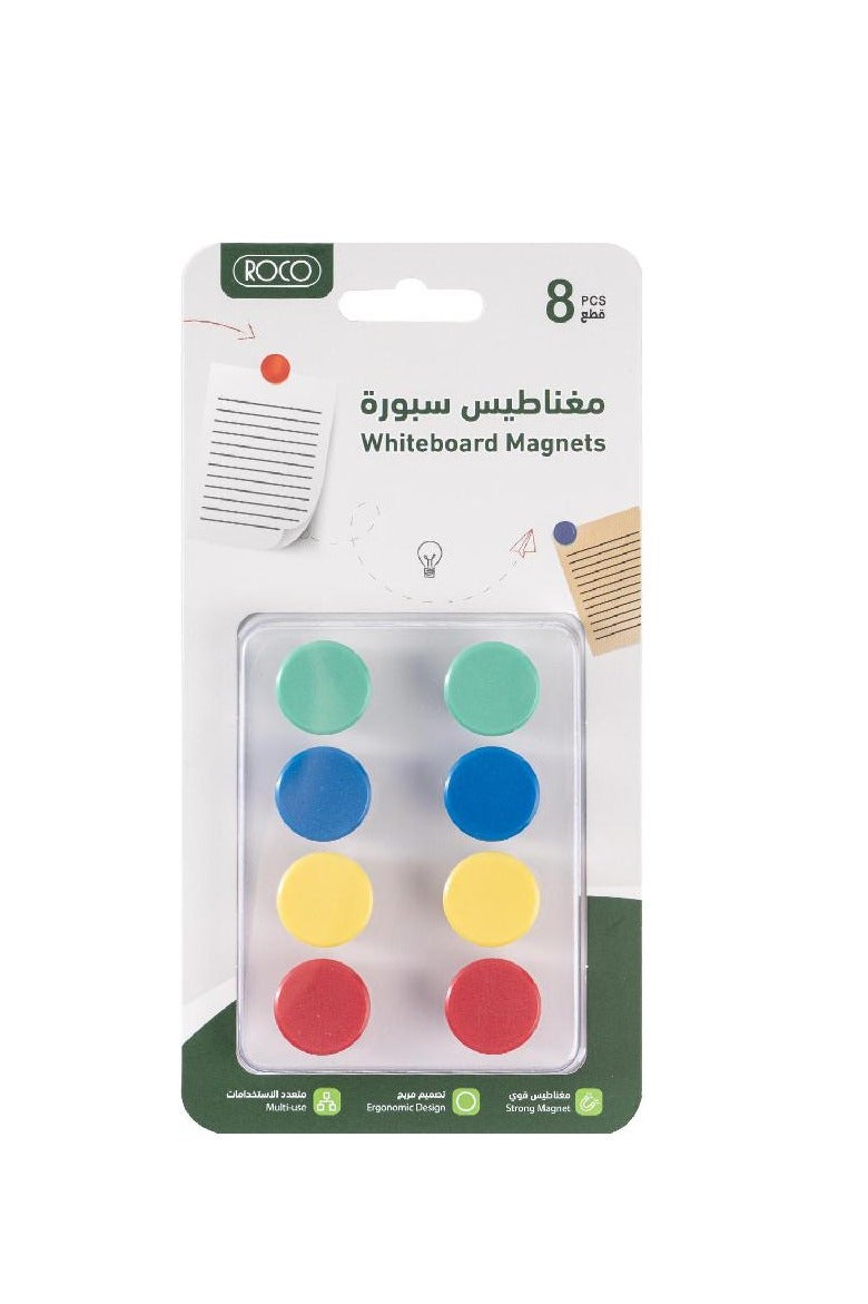روكو إشارة مغناطيسية دائرية 2 سم بألوان متنوعة