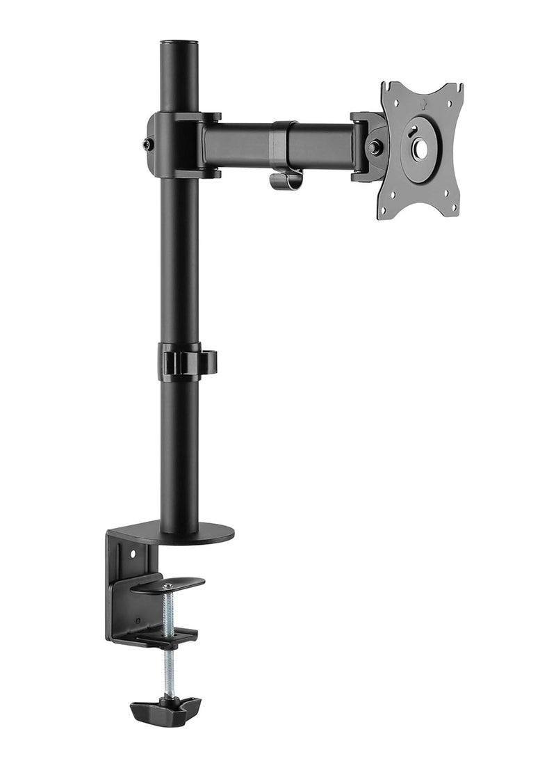SINGLE MONITOR STEEL LCD VESA DESK MOUNT For most 13"-27" LCD monitors - Image 1