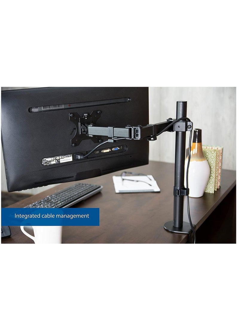 SINGLE MONITOR STEEL LCD VESA DESK MOUNT For most 13"-27" LCD monitors - Image 4