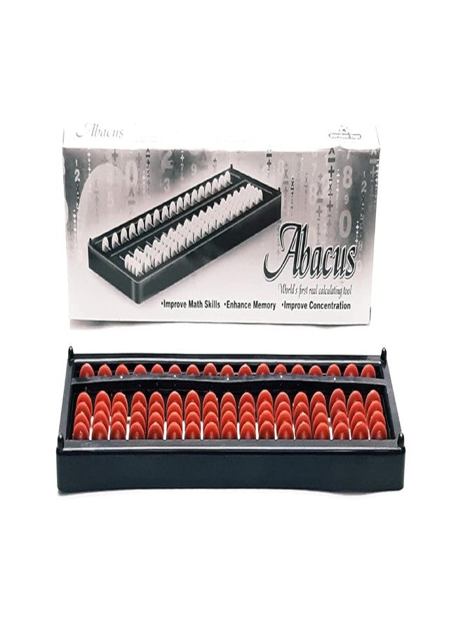 YUIOP - Abacus 17 Rods - Sturdy Plastic Beads Counting Frame with 17 Rods - Abacus Tool for Kids to Enhance Their Counting Skills and Mathematics (Age : 6yrs+) - Image 1