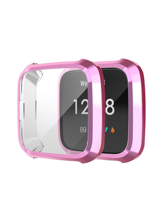 EHOME Slim Full Screen Protector Protect Frame Case Cover For Fitbit Versa Lite Watch Purple - Image 1