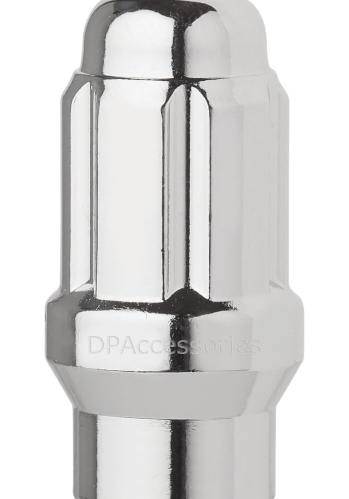 DPAccessories 24 Chrome 12x1.5 Closed End ET Spline Tuner Lug Nuts for Aftermarket Wheels - Image 2