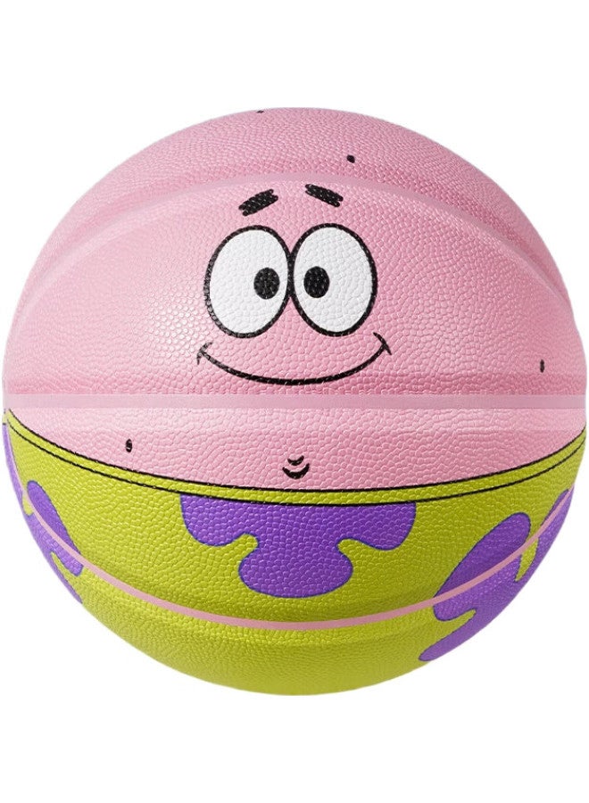 Kuangmi Spongebob Co-Branded No. 7 Basketball, Moisture-Absorbing Pu, Indoor And Outdoor Non-Slip, Wear-Resistant, Youth Training Gift Ball - Image 3