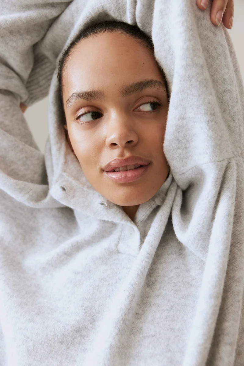 اتش اند ام Fine-knit collared jumper
