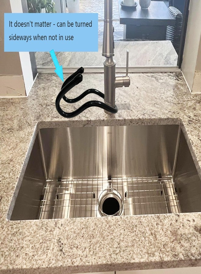 AUXPhome 2 Pack Hanging Rustproof Sink Caddy & Sponge Holder, Adjustable Kitchen Dish wand Sink Caddy Organizer for Sponge, Dish brush, Scrubber -Easy to clean and dry - No brush,No sponges - Image 4