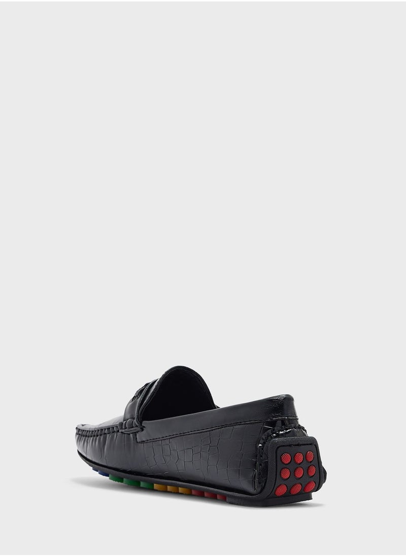 Robert Wood - Snake Print Formal Loafers - Image 1