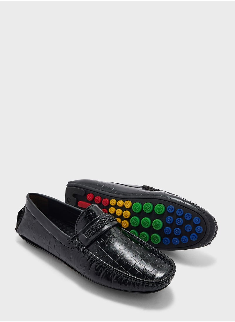 Robert Wood - Snake Print Formal Loafers - Image 1