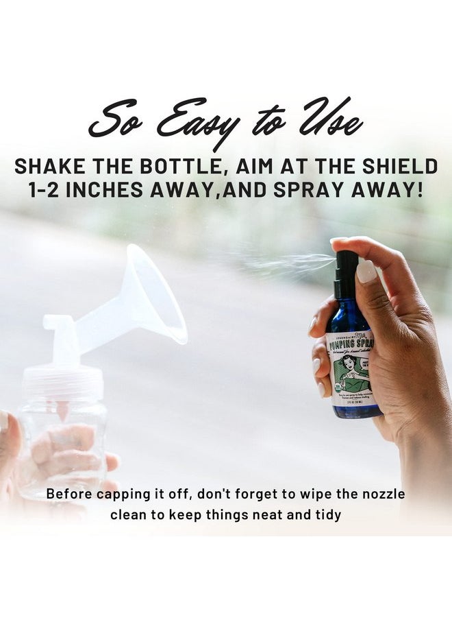 LEGENDAIRY Milk - Legendairy Milk Pumping Spray 4 oz., Helps Sore Nipples & Clogged Ducts, Organic Lubricant for Breast Shields and Flanges, Vegan Breast Pump Spray, Natural & Lanolin-Free, Made in USA - Image 1