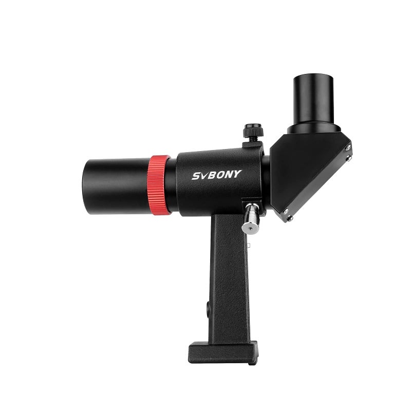 SVBONY SV182 Finderscope, Right-Angle Correct-Image Optical Finder, 6x30 Finder Scope for Astronomy Telescope, with Crosshair and Bracket - Image 1