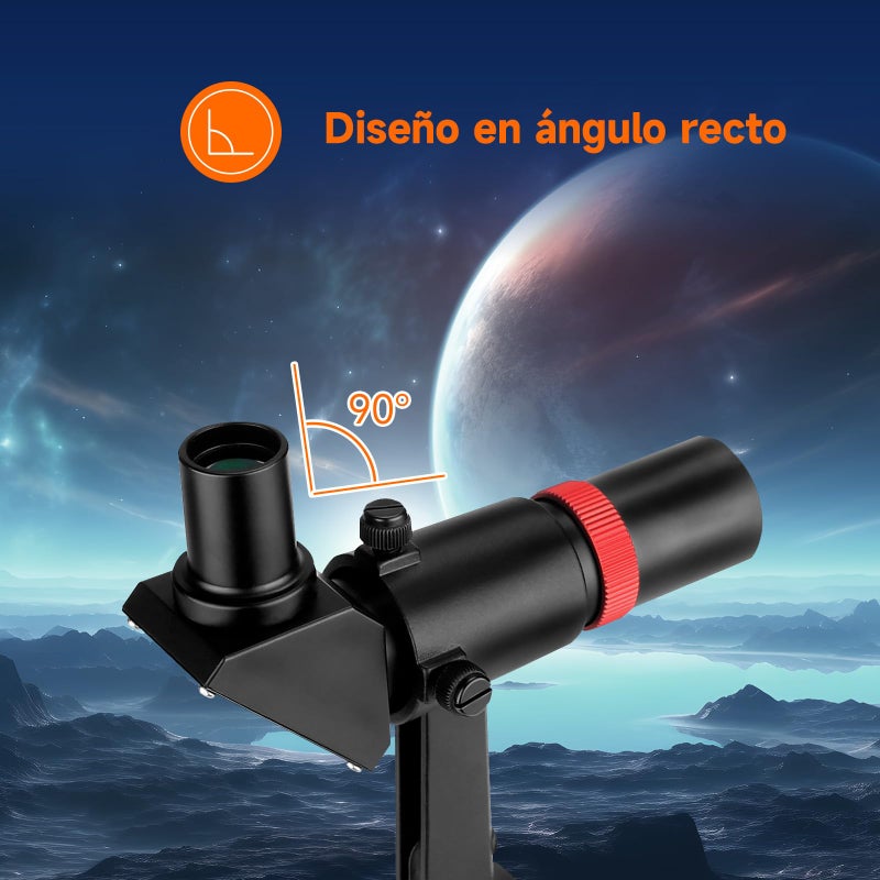 SVBONY SV182 Finderscope, Right-Angle Correct-Image Optical Finder, 6x30 Finder Scope for Astronomy Telescope, with Crosshair and Bracket - Image 3