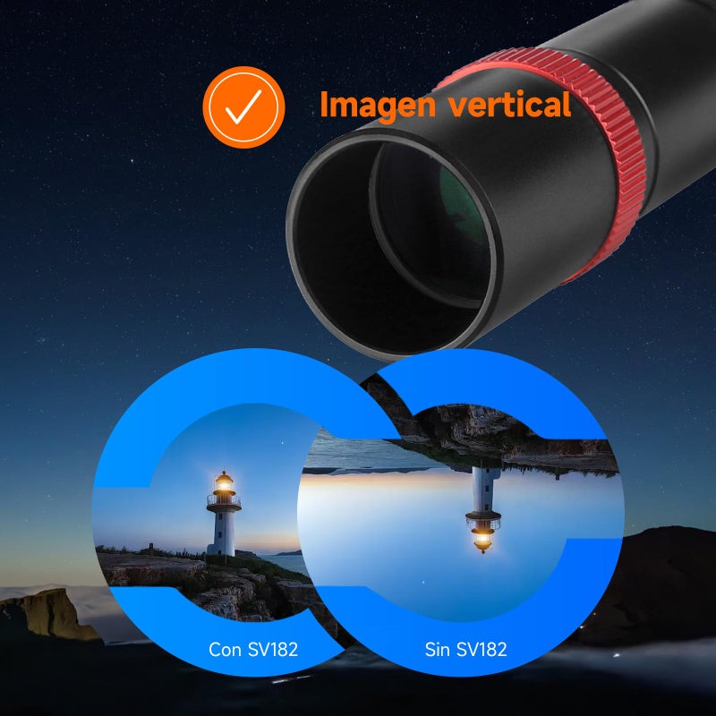 SVBONY SV182 Finderscope, Right-Angle Correct-Image Optical Finder, 6x30 Finder Scope for Astronomy Telescope, with Crosshair and Bracket - Image 4