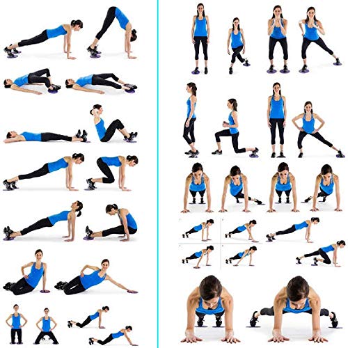ROTTAY 5 Resistance Loop Bands & 2 ABS Workout Core Sliders for Squats, Stretching, Strength Training Exercises, Hips, Glutes with Storage Bag(Material: Natural Rubber) - Image 5