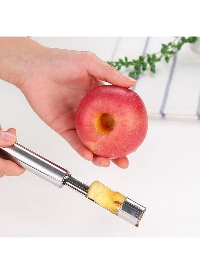 Top Chef TriPeel Max Kitchen Vegetable and Fruit Peeler with Apple Corer, Stainless Steel, Julienne & Serrated Blades, Double-Edged Swivel Design for 2-Way Peeling (TriPeel Max, 3 Pack) - Image 4