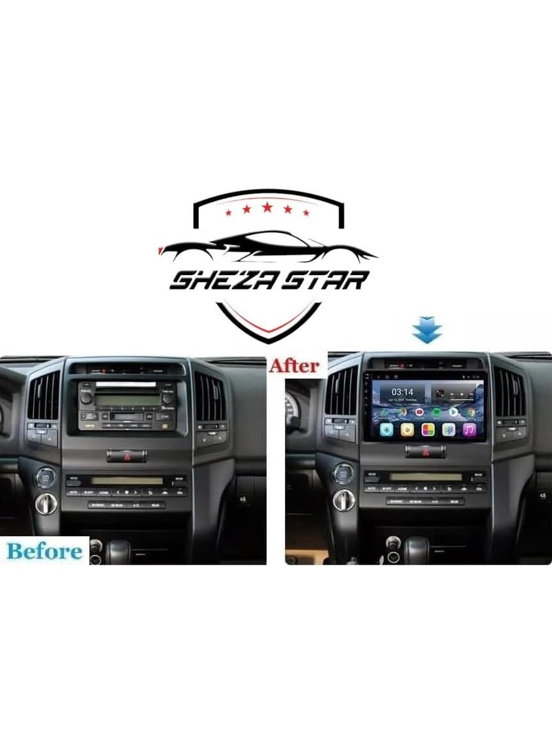 SHEZA STAR Android Car Stereo for Toyota Land Cruiser 2008-2015 4GB RAM 64GB ROM Support Carplay, M-Link Wi-Fi BT, Radio GPS, 10 Inch IPS.QLED, Screen with 360D Camera Included - Image 2