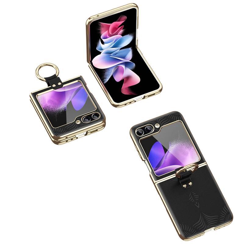 غطاء واقي | أسود | حماية من السقوط | حامل قابل للطي | مقاوم للصدمات لـ Samsung Galaxy Z Flip 6 - Image 5