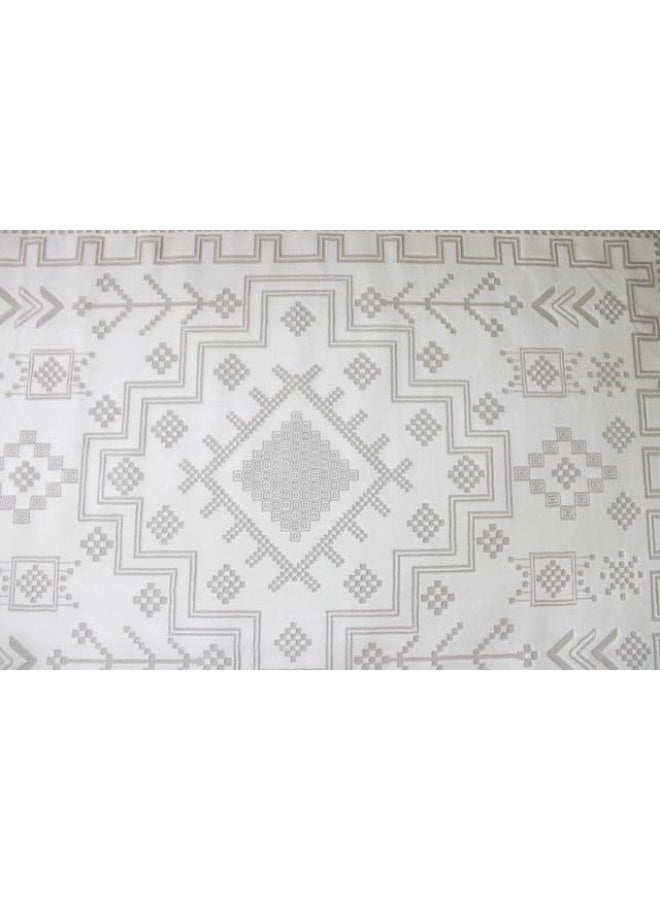 HANDPICKED FURNITURE Ultra Soft Area Carpets For Bed Room Living Room And Dining Room Anti-Slip Floor Carpets Easy To Clean 100 X 200 Cm 33 X 66 Ft Cream - Image 4