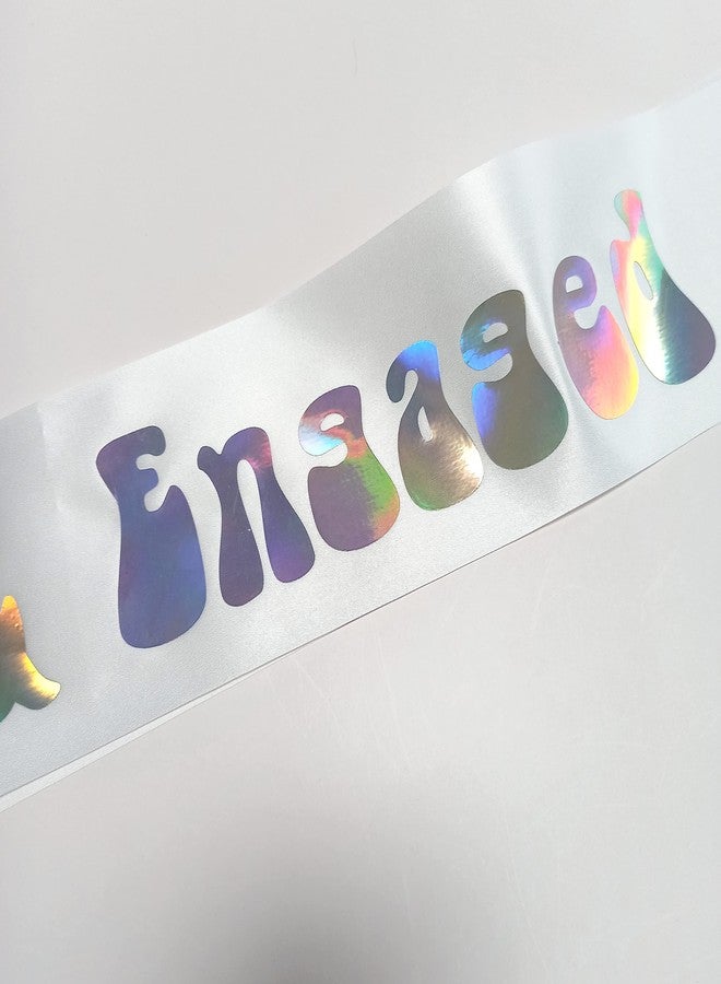 ماجنوسون جاردن وشاح ماغنوسون جاردن "مذهول ومخطوب" لحفلة توديع العزوبية للعروس العصرية، حفلة خطوبة مستوحاة من موسيقى الديسكو الهيبية في السبعينيات، هدية لحفلة توديع العزوبية لها (أبيض) - Image 5