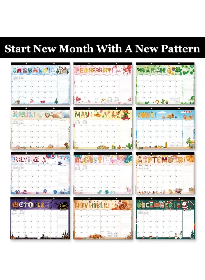 Wall Calendar 2026, from January to June 2027, 18 Months Hanging Monthly Calendar 2026-2027 with Julian Date, Thick Paper, Perfect for Organizing, Festival Style - Image 5