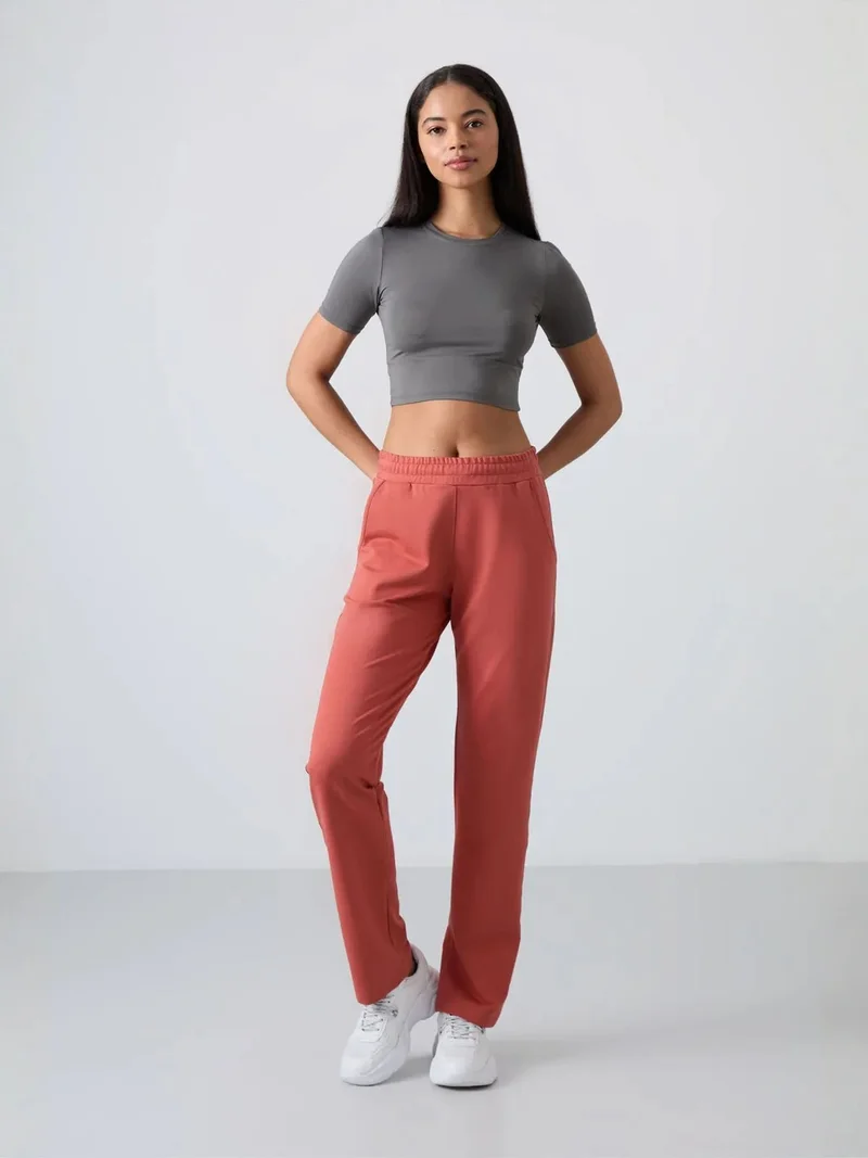 تومي لايف TOMMY Women’s Straight-Leg Fleece Sweatpants
