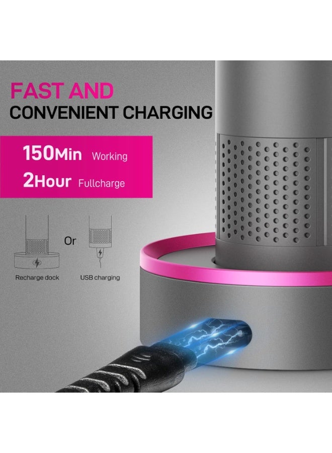 pritech Women Bikini Trimmer Rechargeable – Intimate & Body Hair Remover for Sensitive Skin, IPX6 Wet & Dry Electric Shaver with Standing Charging Base, 150-Min Runtime - Image 3