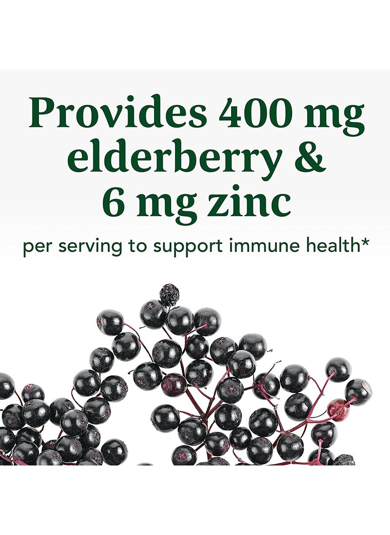 MegaFood ELDERBERRY IMMUNE SUPPORT,400MG ELDERBERRY PER SERVING, EXCELLENCE SOURCE OF ZINC, DIETARY SUPLEMENT 54 GUMMIES / 27 SERVINGS - BERRY  - Image 5