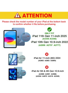 DUSALA Paper-Feel Magnetic Screen Protector for iPad 11th/10th Generation A16 (11/10.9 Inch 2025/2022) Write and Draw Like on Paper Detachable and Reusable Compatible with Tempered Film Anti-Glare  - Image 2