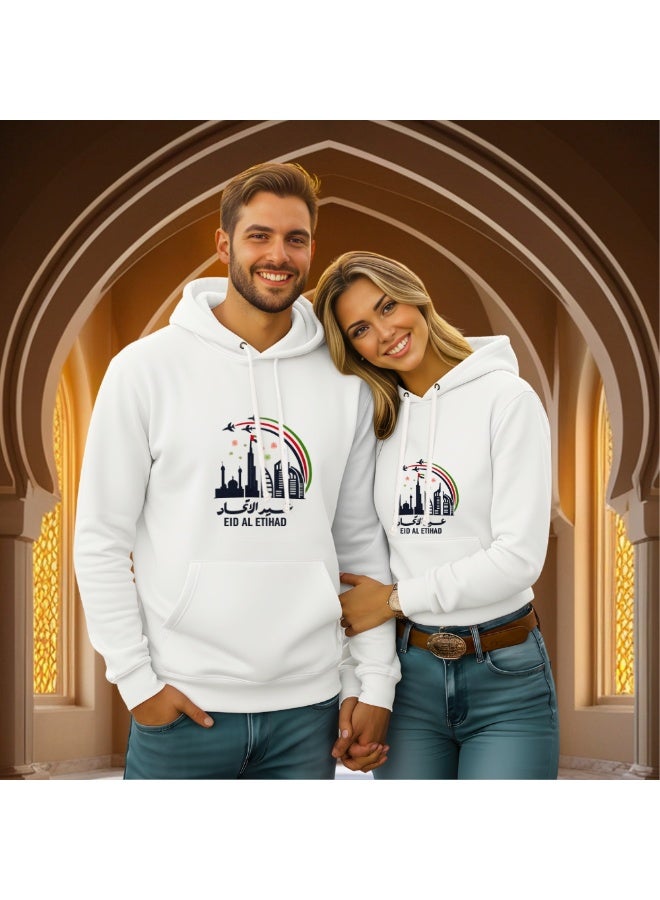 برينت شوب فور مي بلوفر هوديي من القطن للجنسين برباط من عيد الاتحاد - هودي ناعم ومريح للرجال والنساء - مثالي لاحتفالات عيد الاتحاد - Image 5