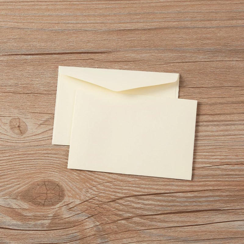 Homtable 120 Pack Kraft Mini Envelopes Small Envelopes Self-Adhesive Tiny Pockets for Business Cards Christmas Holiday Small Gift Cards Invitations Cards(4.13"×2.76") (Cream Color) - Image 4
