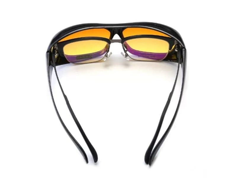 ISOTOPE Night Driving Glasses, HD Yellow Lens, Anti-Glare Fit Over Design, Black Frame - Image 2