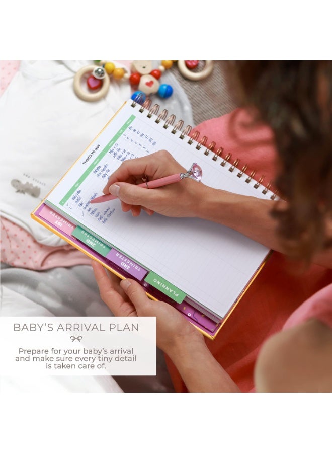 Clever Fox Clever Fox Pregnancy Journal & Memory Book - Pregnancy Planner & Notebook for Expecting Moms – Baby Keepsake, First Time Moms Gift (Pearl, 9" x 10.5") - Image 3