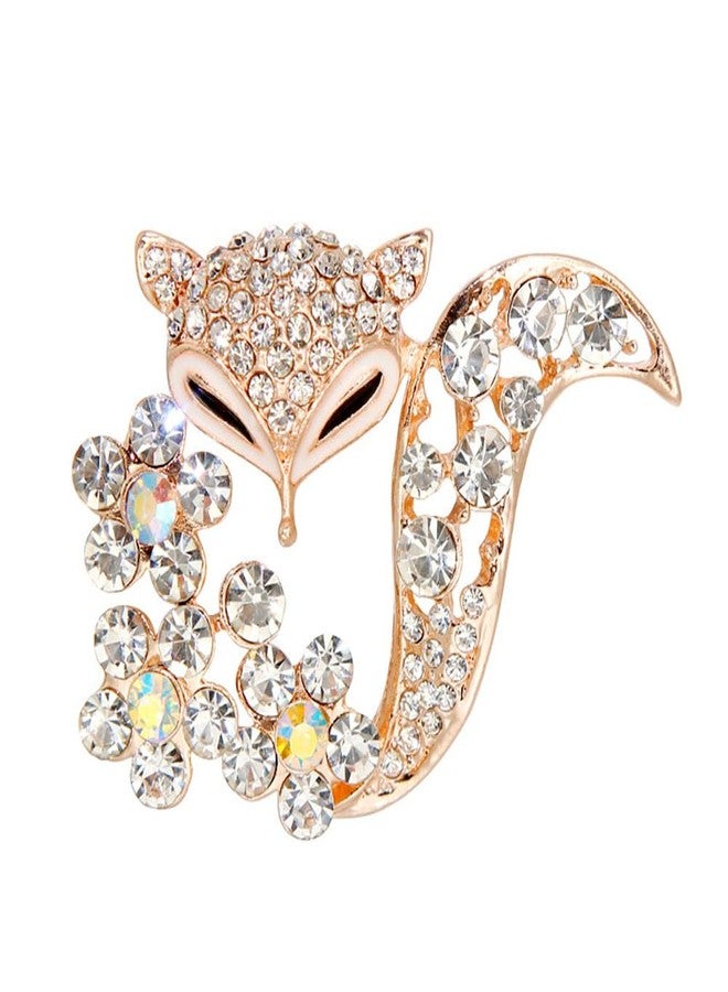Shejuety Fashion Animal brooch fox brooch sweater jacket cardigan accessories pin clothing accessories, designed specifically for fashionable women suitable - various holiday jewelry gifts (golden) - Image 1