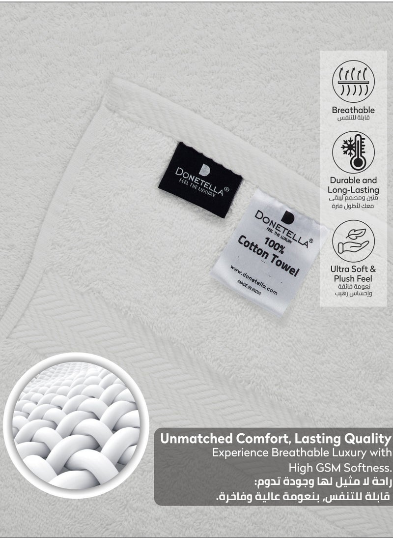 Premium Towel 3-Pcs Set, 100% Combed Cotton 600 GSM, Highly Absorbent, Quick Dry Towel Set Include 1 Bath Towel, 1 Bath Sheet, 1 Hand Towel, Best Set for Bathroom Gym, Hotel And Spa,White - pzsku/ZABB47EDCE23D91C0C546Z/45/_/1733314219/7c26fa04-63ba-4a08-8259-5d2c91b88a60