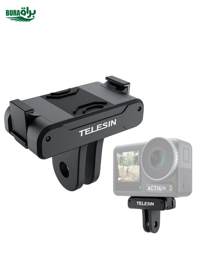BURAQ For DJI OSMO Action 3 TELESIN Magnetic Two Claw Adapter Action Camera Accessories  - Image 1
