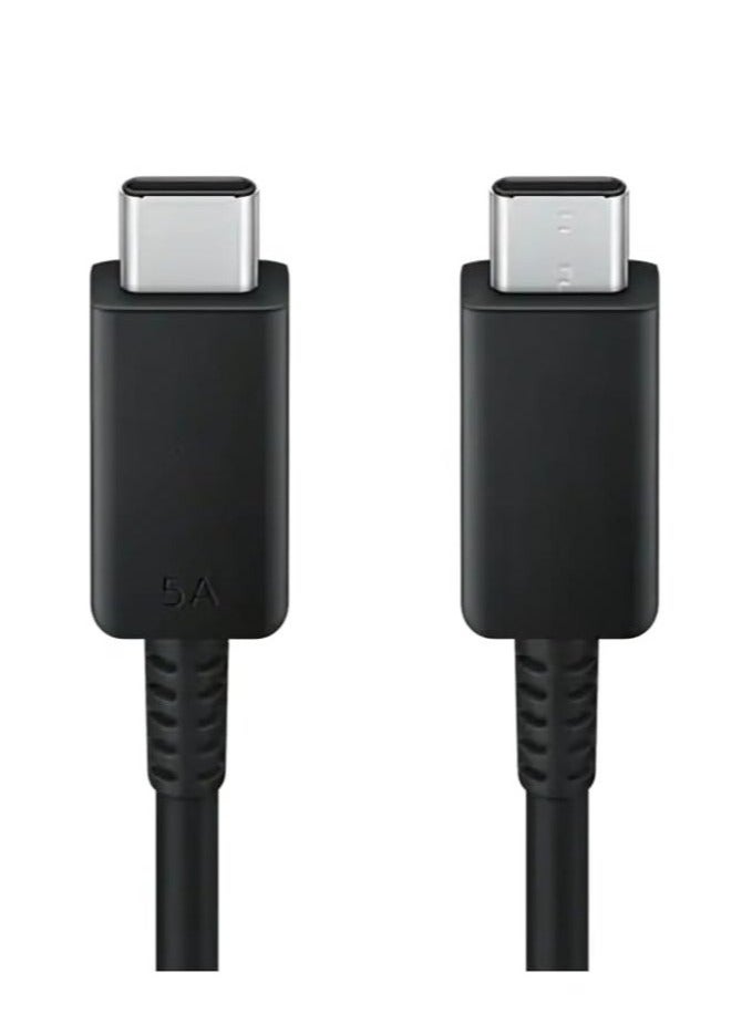 CABLEMAX Charging Cable For Samsung Type-C To Type-C Fast Charging 8A Cable 1 Meter Black - Image 1