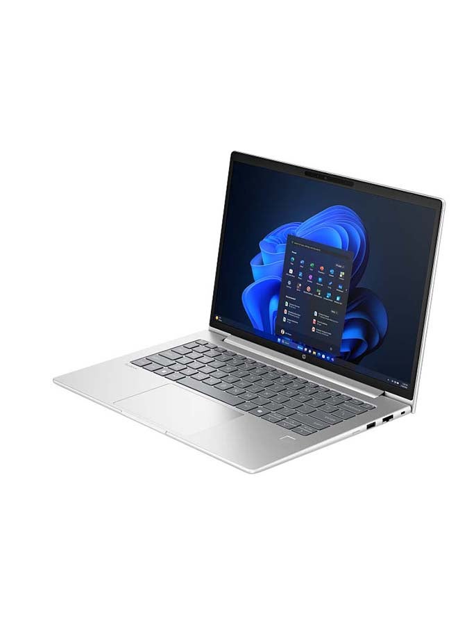 HP لابتوب بشاشة 14 بوصة عالية الدقة بالكامل (1920×1080)، معالج Core Ultra 7 255U، ذاكرة وصول عشوائي 32 جيجابايت DDR5، قرص صلب SSD بسعة 1 تيرابايت، نظام التشغيل Windows 11 Pro، يدعم اللغتين الإنجليزية والعربية، لون فضي الإنجليزية/العربية فضي - Image 3