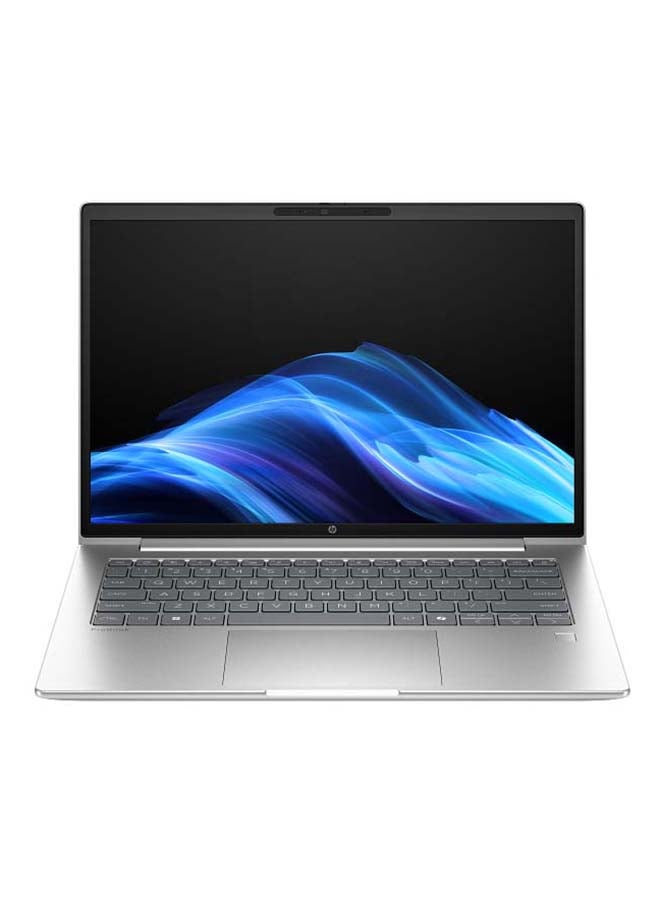 HP لابتوب بشاشة 14 بوصة عالية الدقة بالكامل (1920×1080)، معالج Core Ultra 7 255U، ذاكرة وصول عشوائي 32 جيجابايت DDR5، قرص صلب SSD بسعة 1 تيرابايت، نظام التشغيل Windows 11 Pro، يدعم اللغتين الإنجليزية والعربية، لون فضي الإنجليزية/العربية فضي - Image 1
